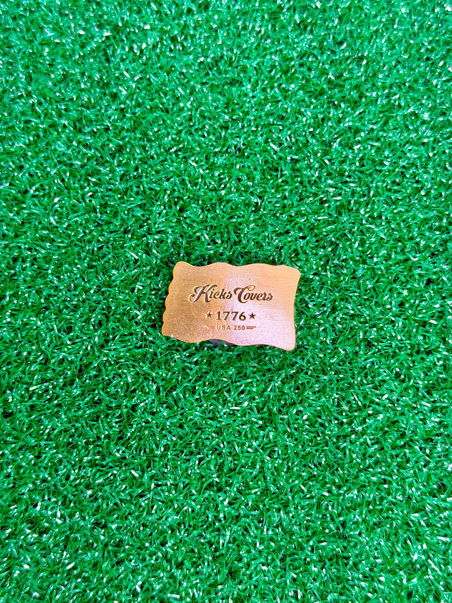 America 250 Betsy Ross Flag Ball Marker | Vintage Gold 1776 Patriotic Golf Marker