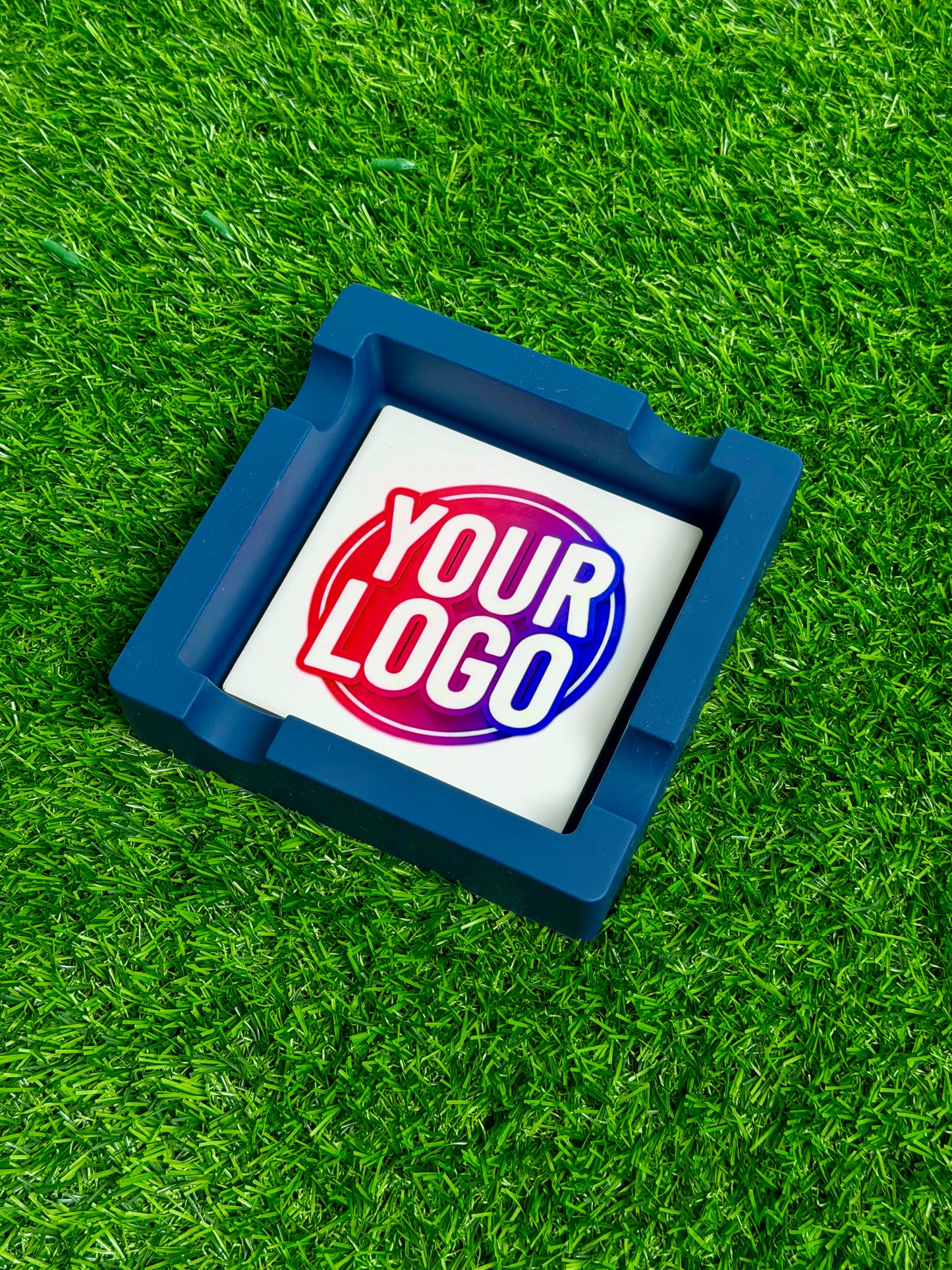 Customizable Premium Cigar Ashtray – Upload Your Design, Logo or Photo | 6” Silicone & Ceramic