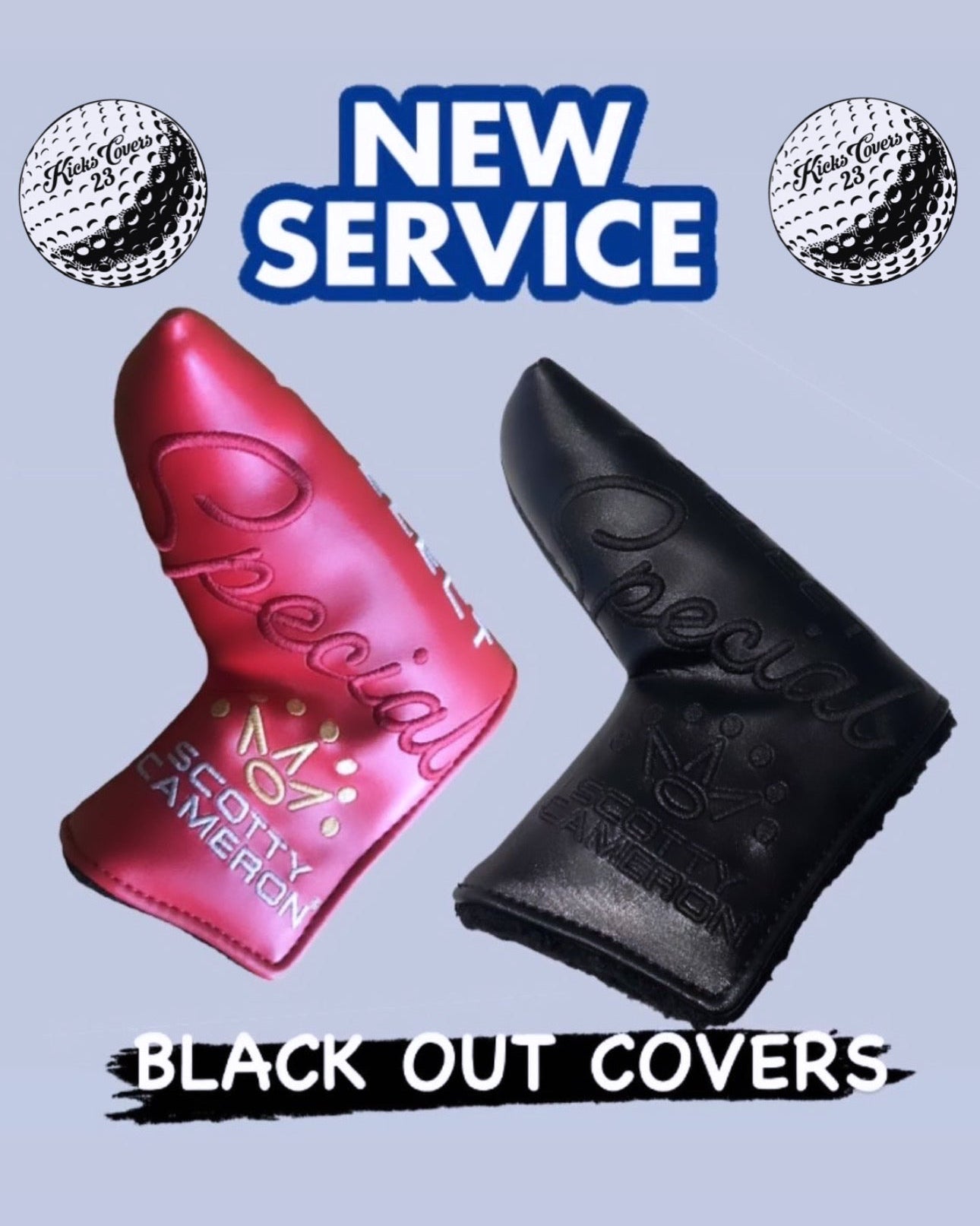 Scotty Cameron Headcover Blackout Send-In Service - Any Model *SEND US YOUR COVER*