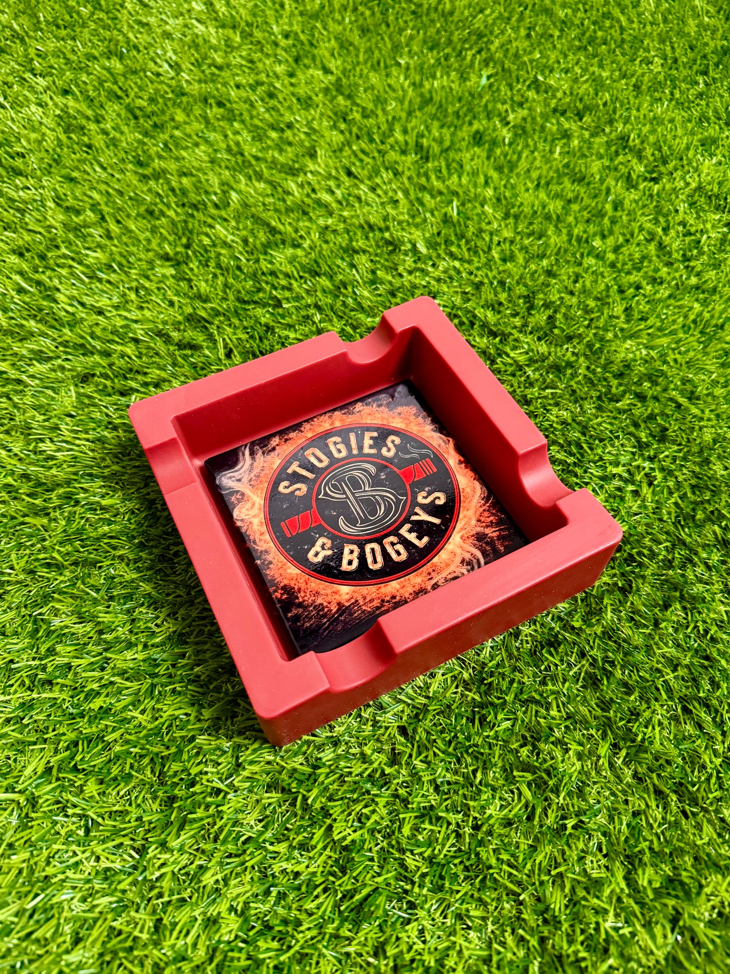 Customizable Premium Cigar Ashtray – Upload Your Design, Logo or Photo | 6” Silicone & Ceramic