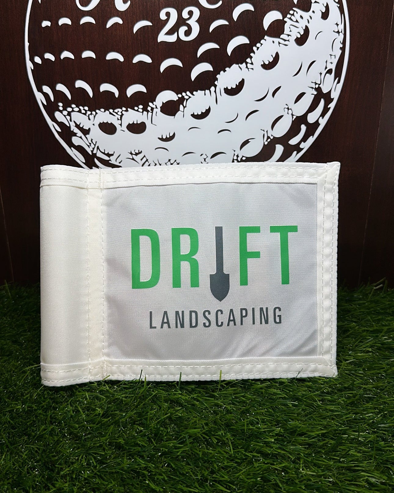 Custom Mini Golf Putting Green Size Tube Pin Flag: Personalized Logo, Image, or Text