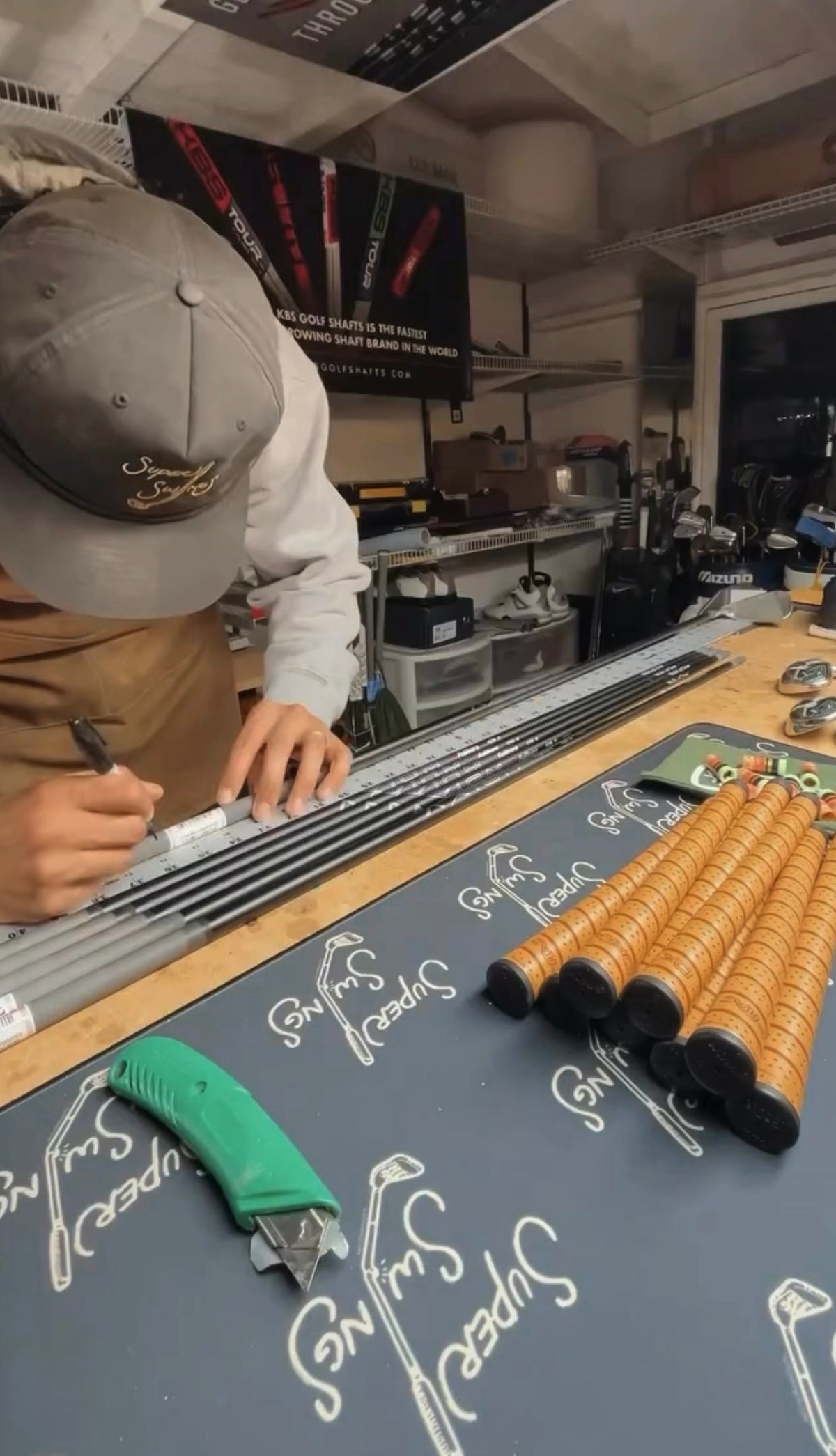 Custom Logo Printed Golf Workshop & Desk Mat – 31.5” x 15.5”