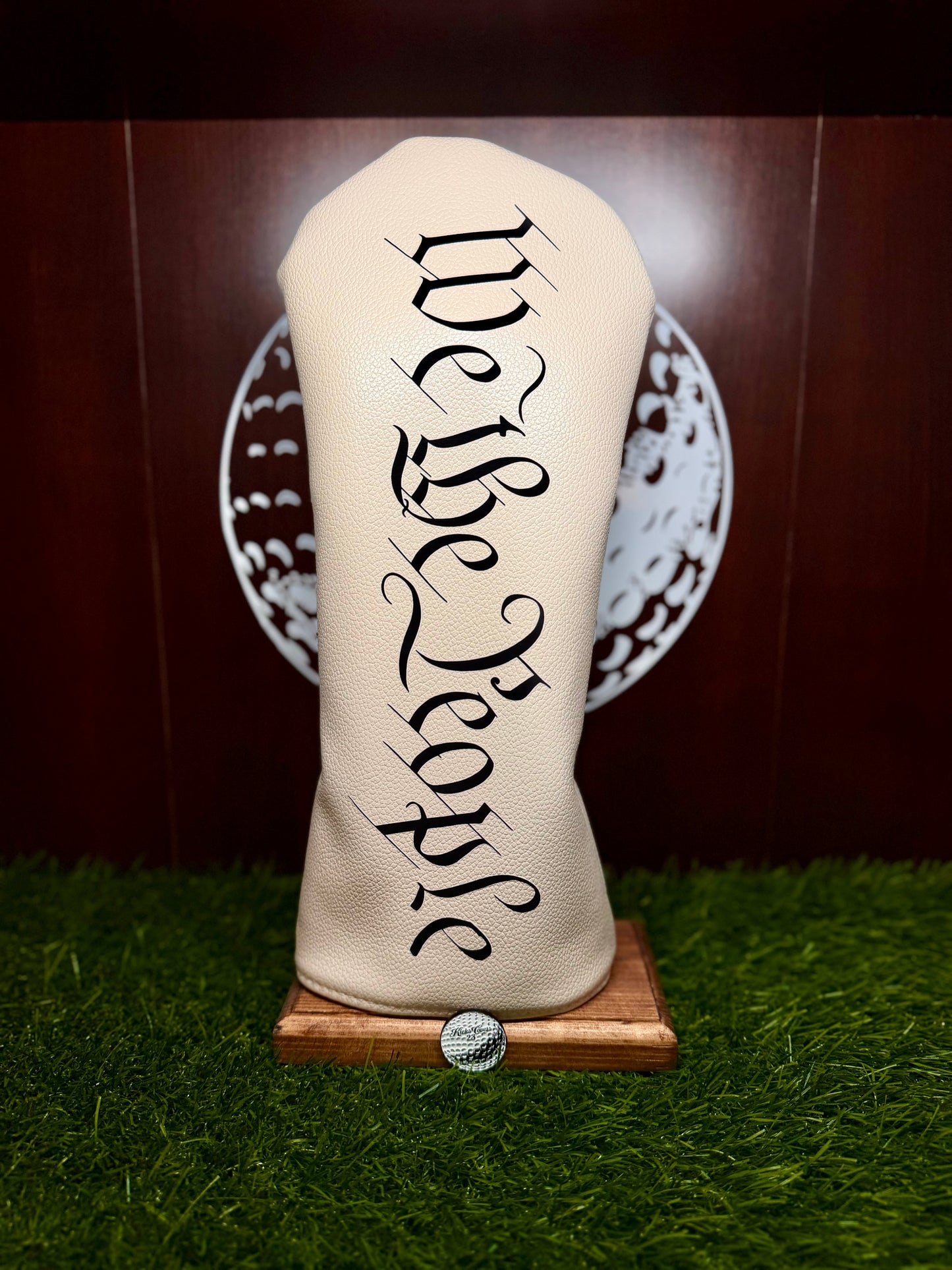 America 250 “We the People” Driver Headcover | Tea-Stained Constitution Leather | Limited Edition