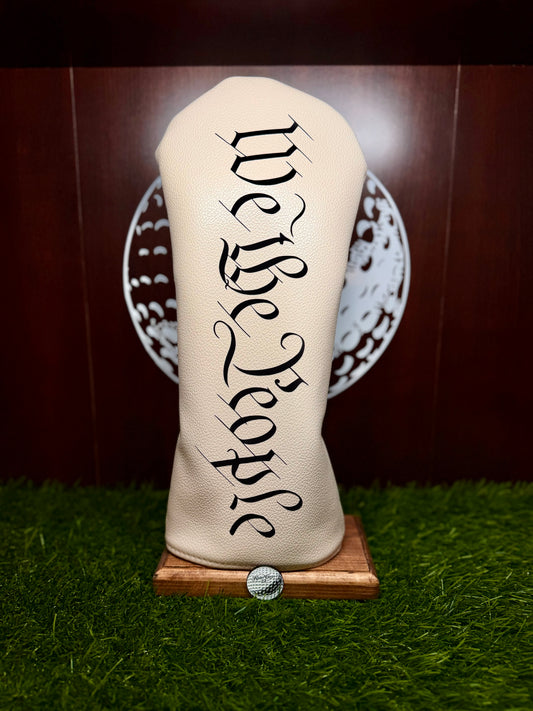 America 250 “We the People” Driver Headcover | Tea-Stained Constitution Leather | Limited Edition