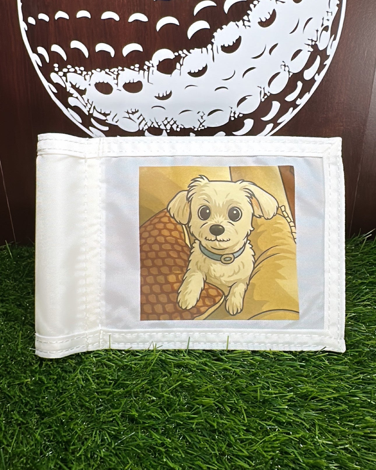 Custom Mini Golf Putting Green Size Tube Pin Flag: Personalized Logo, Image, or Text