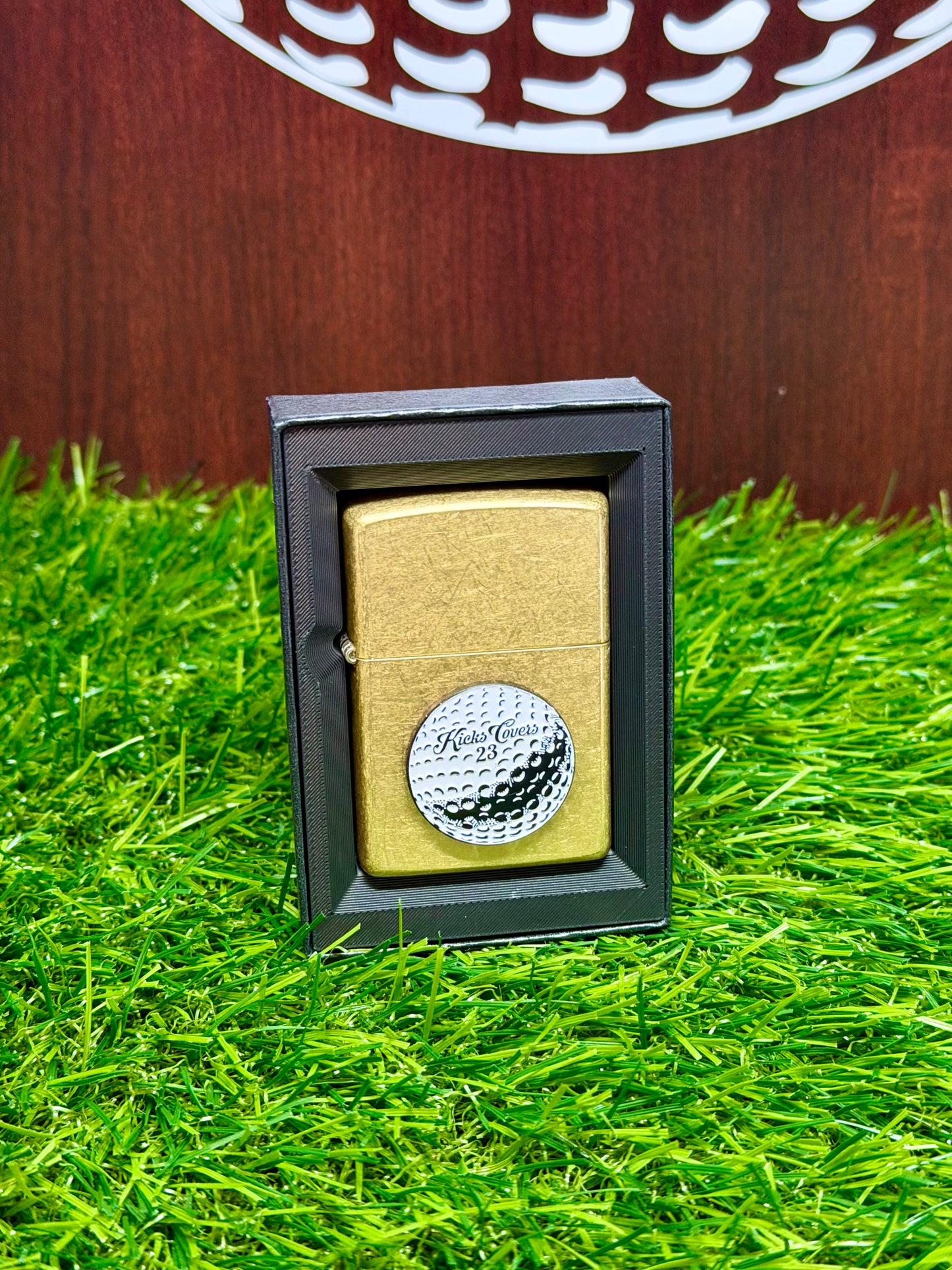KicksCovers Logo Zippo® Torch Lighter | Genuine Zippo | Brass or Silver | Cigar Ready