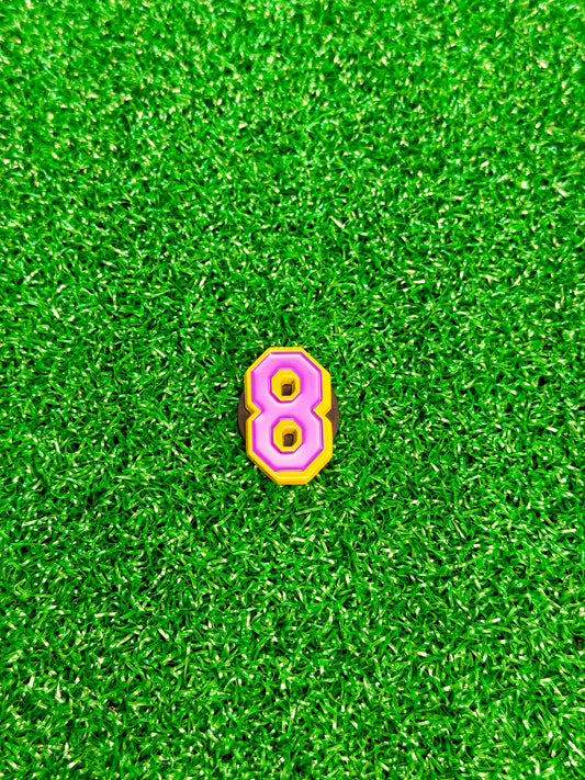 Kobe Bryant #8 Jersey Golf Ball Marker – Purple & Gold Basketball Golf Gift Magnetic