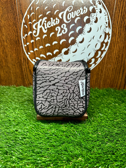 Elephant Print Golf Putter Cover: Jordan Jumpman Inspired, Custom Leather Headcover