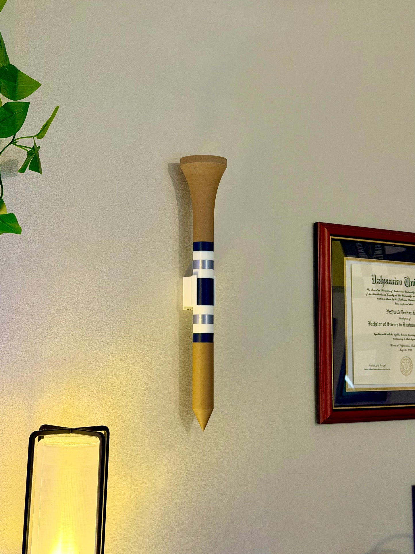 Mega Tee – 16 Inch Oversized Golf Tee Decor | Giant Golf Tee Trophy | Custom Golf Gift for Men | Golfer Desk Office Decor | Tournament Award