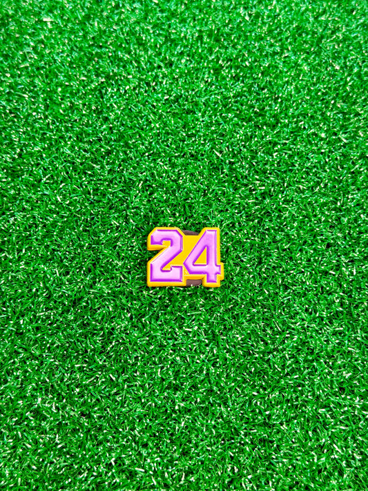 Kobe Bryant #24 Jersey Golf Ball Marker – Purple & Gold Basketball Golf Gift