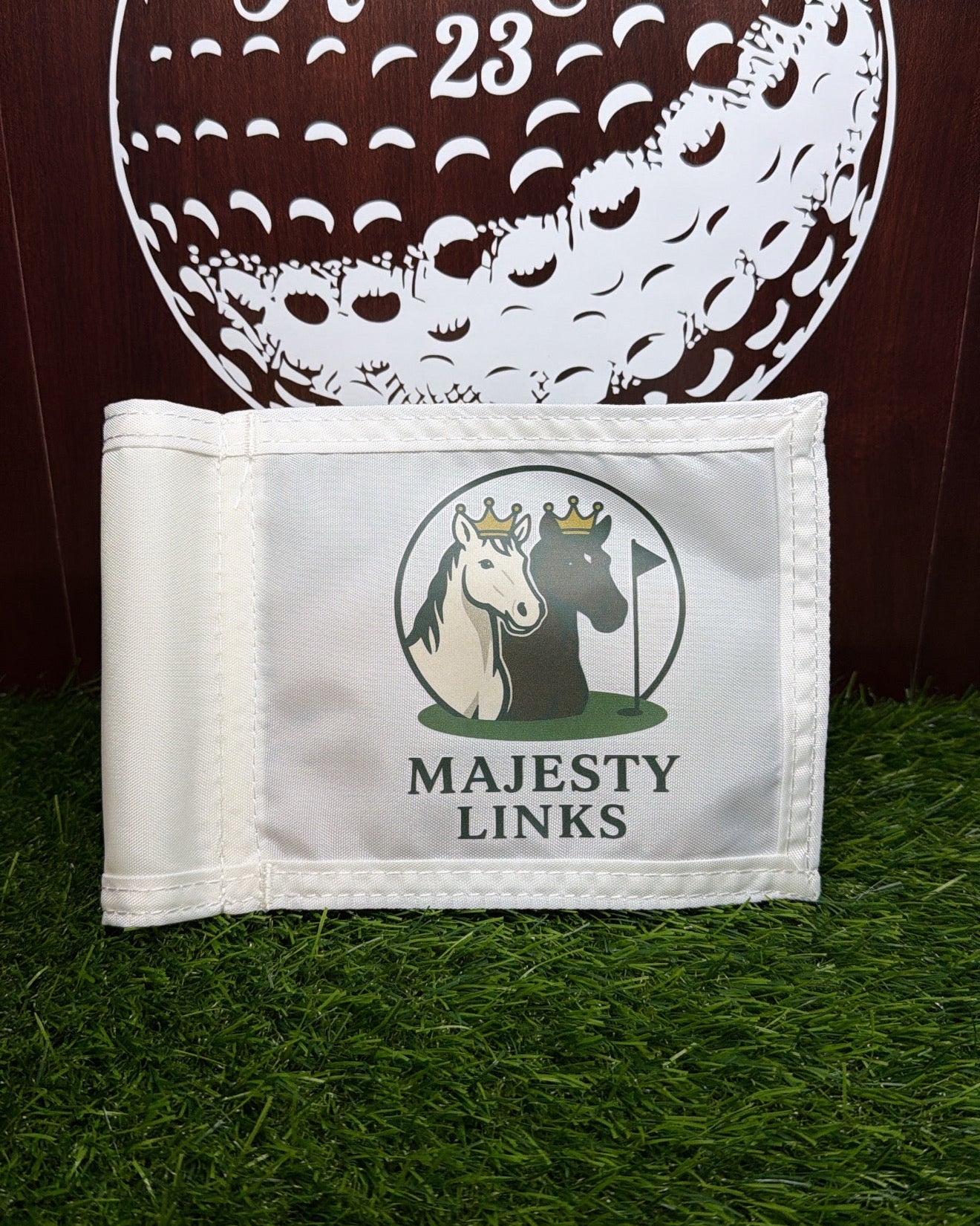 Custom Mini Golf Putting Green Size Tube Pin Flag: Personalized Logo, Image, or Text