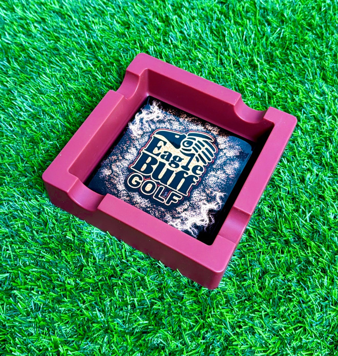 Customizable Premium Cigar Ashtray – Upload Your Design, Logo or Photo | 6” Silicone & Ceramic