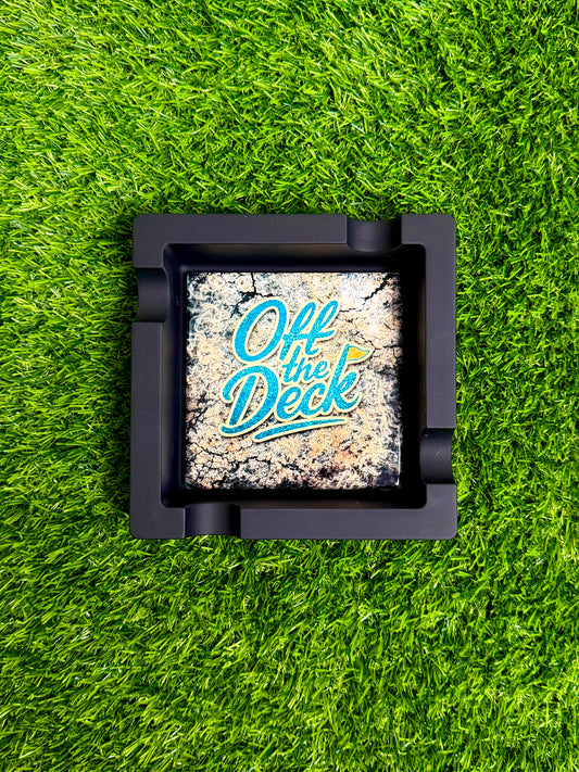 Customizable Premium Cigar Ashtray – Upload Your Design, Logo or Photo | 6” Silicone & Ceramic