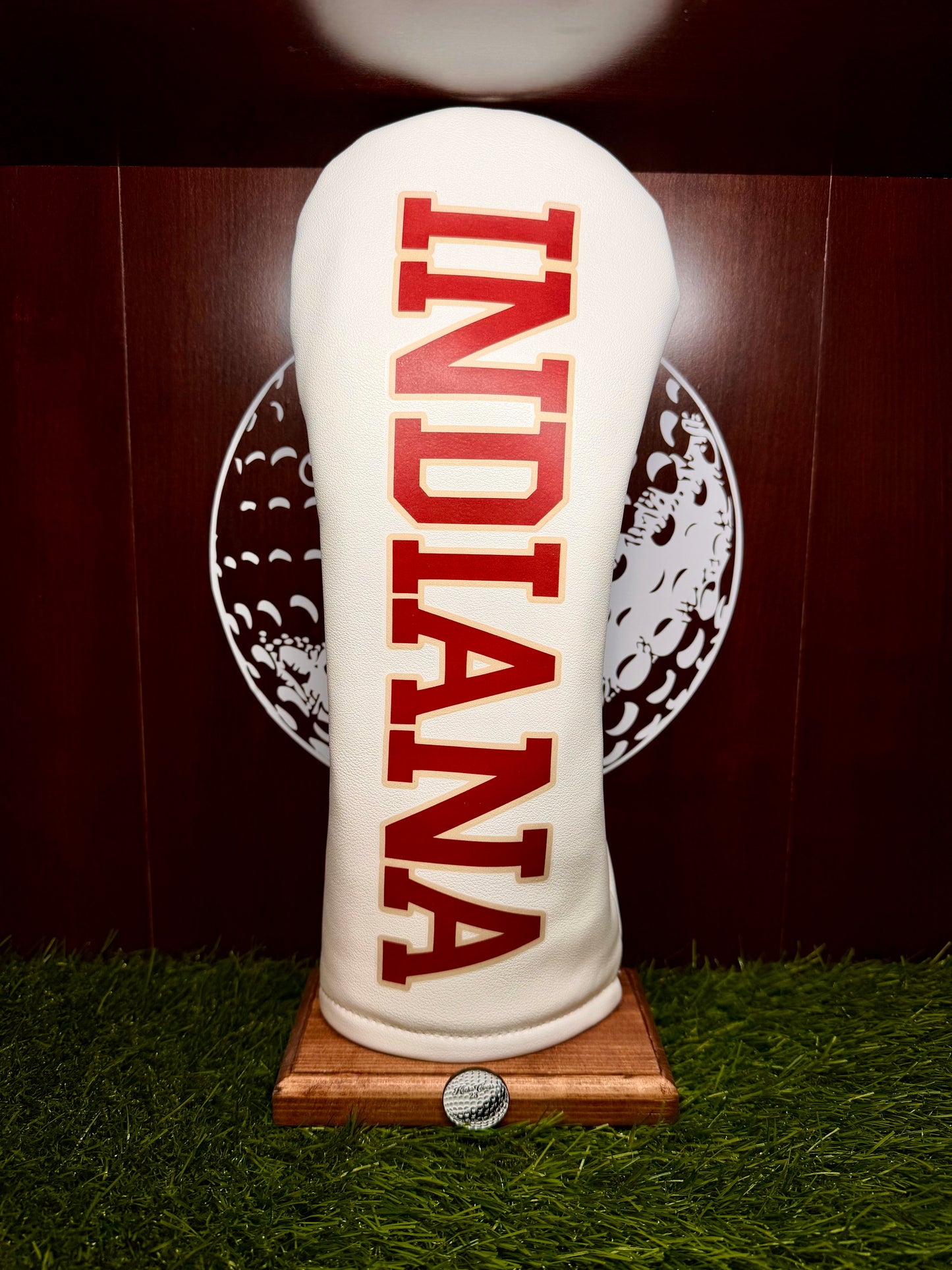 Indiana University Hoosiers “Cream & Crimson” | Golf Driver Headcover | Premium Driver Cover | Golf Gift for IU Fans Alumni | 2025 CFP