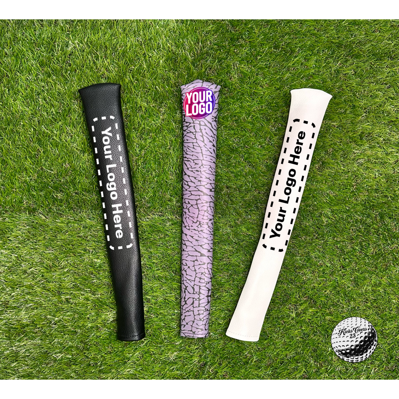 Custom Golf Alignment Stick Cover: Personalized Logo, Text, Image