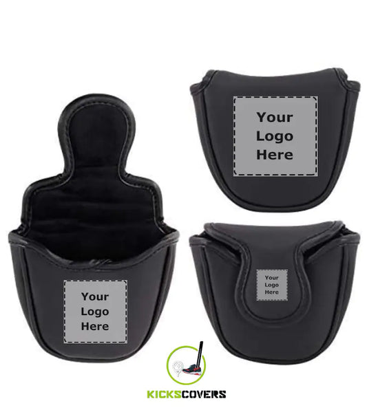 Custom Logo Image Golf Putter Mallet Covers:  Custom Image, Text, Quote, Logo Golf Gift with your logo By KicksCovers