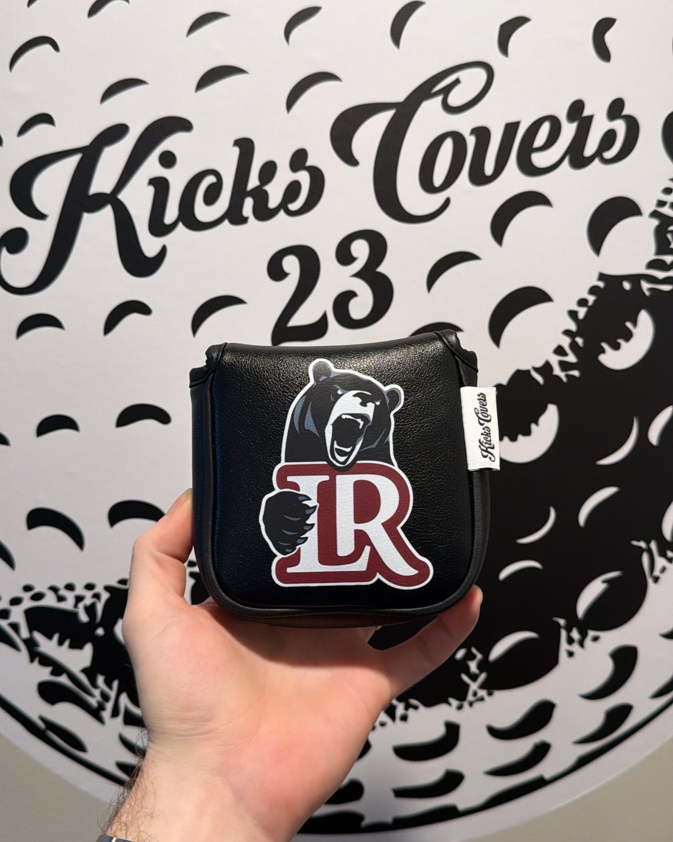Custom Logo Image Golf Putter Mallet Covers:  Custom Image, Text, Quote, Logo Golf Gift with your logo By KicksCovers