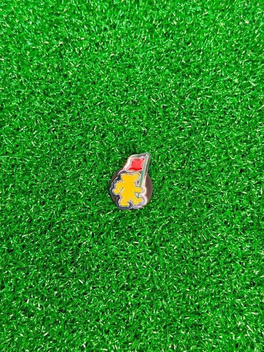 Grateful Dead Dancing Bear Golf Ball Marker – Masters Inspired Metal Enamel Golf Gift