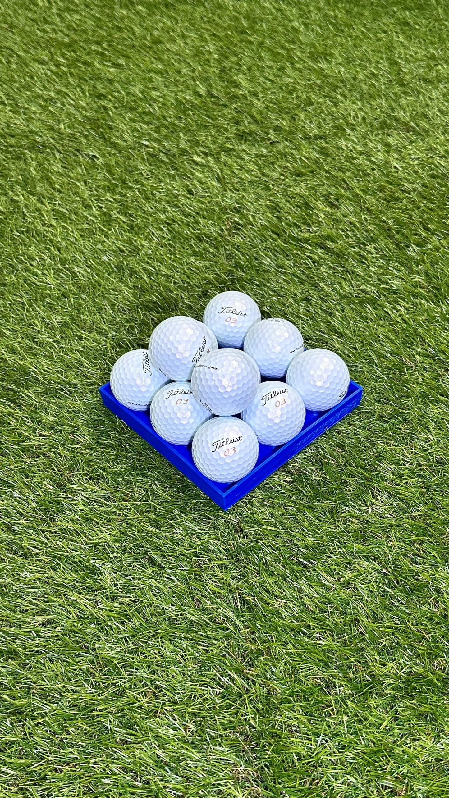 Golf Ball Pyramid Tray Stacker 2x2 - 3x3 - 4x4 - 5x5 Multiple Colors Made In USA Simulator Storage Display 3D Printed by KicksCovers