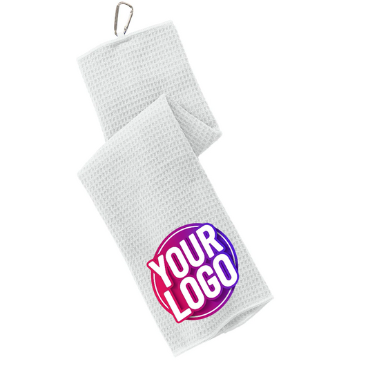Custom Printed Golf Clip Towels | Personalized Golf Towels – No Minimum