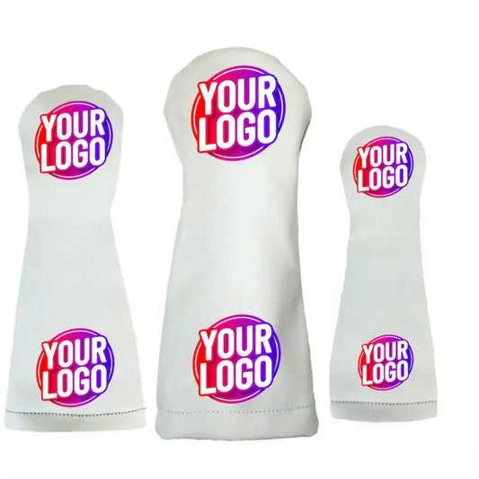 Custom Logo Golf Head Covers Driver Wood Hybrid Set Head Covers Headcovers: Custom Image, Text, Quote, Logo Golf Gift Printed By KicksCovers